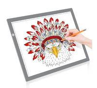 LitEnergy A3 LED Copy Board Light Tracing Box, Ultra-Thin Adjustable USB Power Artcraft LED Trace Light Pad for Tattoo Drawing, Streaming, Sketching, Animation, Stenciling (Silver)
