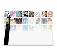 LITENERGY Portable A4 Tracing LED Copy Board Light Box Silver Ultra-Thin Adjustable USB Power Artcraft LED Trace Light Pad for Tattoo Drawing Streaming Sketching Animation Stenciling (A4)