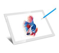 LITENERGY Portable A4 Tracing LED Copy Board Light Box, Silver Ultra-Thin Adjustable USB Power Artcraft LED Trace Light Pad for Tattoo Drawing, Streaming, Sketching, Animation, Stenciling