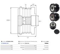 AS-PL AFP0089(LITENS) Alternator Freewheel Clutch