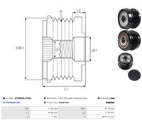 AS-PL AFP0089(LITENS) Alternator Freewheel Clutch
