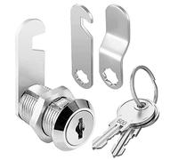 Litensh 25mm Mailbox Letterbox Cabinet Cam Lock with Key Alike, Postbox Toolbox Locks Drawers Dresser Cupboard Door Furniture Locker Lock