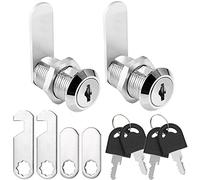 Litensh 2PCS 20mm Security Mailbox Lock, Letter Post Box Cabinet Drawer Cam Lock with Keys, Toolbox Door Cupboard Lever Furniture Locks Locker, 20mm