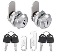 Litensh 2PCS 5/8 Inch Security Mailbox Lock, 16mm Letter Post Box Cabinet Drawer Cam Lock with Keys, Toolbox Door Cupboard Lock Lever Furniture Locks Locker