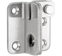 Litensh Flip Door Bolt Latch Lock Stainless Steel Safety Door Bolt Lock Latch for Gate Barn Cabinet Pet Cage Garden Bathroom Garage Window Right Open Silver S: 40 x 45