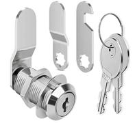 Litensh Scurity Cabinet Cam Locks 25mm, Mailbox Lock with Key Different, Letter Post Box Lock, Secure Files Drawers Dresser Cupboard Furniture Door Locks