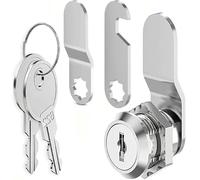 Litensh Security Cabinet Cam Locks 16mm, 5/8" Mailbox Lock with Key Different, Letterbox Postbox Toolbox Locks,Secure Files Drawers Dresser Cupboard Door Replacement Lock