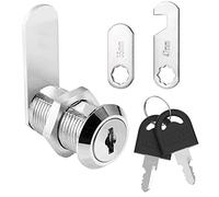 Litensh Security Cabinet Lock Mailbox Lock Cupboard Letterbox Lock with Key | Postbox Lock Plate Drawer Lever Cam Locks Toolbox Door Lock for Furniture Locker 2 Keys, 20mm
