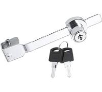 Litensh Sliding Glass Door Ratchet Lock with Key Alike, Reptile Vivarium Lock Terrarium Showcase Display Case Cabinet Locks 1 Pack