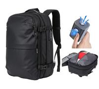 LitePack Pro Vaccum Compression Backpack 45L, With Portable Air Pump Included, Lightweight Water-Resistant Travel Cabin Bag, Expandable, TSA Approved, EasyJet & Ryanair Friendly