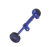 LITEPRO Eazy Wheels Extender + Wheels for BROMPTON Folding Bicycle in BLUE