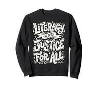 Literacy and Equity for Everyone Whimsical Art Sweatshirt
