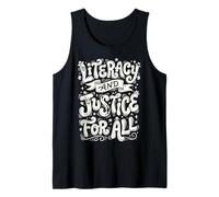 Literacy and Equity for Everyone Whimsical Art Tank Top