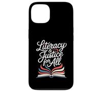 Literacy And Justice For All Book Lover Ban Reader Library Case for iPhone 13