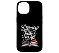 Literacy And Justice For All Book Lover Ban Reader Library Case for iPhone 14