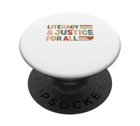 Literacy and Justice for all stop book Banning Banned Books PopSockets Adhesive PopGrip