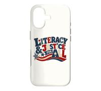 Literacy and Justice for All Teacher Librarian Books Case for iPhone 17