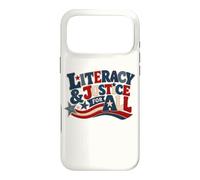 Literacy and Justice for All Teacher Librarian Books Case for iPhone 17 Pro Max