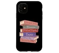 Literacy Austen Novels Romance Books Literary Jane Austen Case for iPhone 11