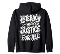 Literacy & Fairness People Bubbly Art Zip Hoodie