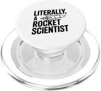 Literally A Rocket Scientist For Engineers And Nerds PopSockets PopGrip for MagSafe