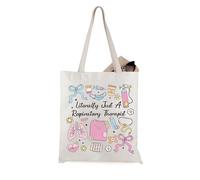 Literally Just A Respiratory Therapist Tote Bag RT Gift Respiratory Therapist Thank You Gift (Respiratory Tote EU)