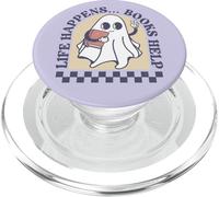 Literary Girl bookish Booktrovert Vintage Funny reading gift PopSockets PopGrip for MagSafe