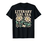 Literary Girl bookish club Floral Vintage Funny reading gift T-Shirt