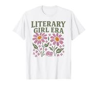 Literary Girl bookish club Floral Vintage Funny reading gift T-Shirt