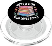 Literary Just A Girl Who Loves Books Novel Lover Student PopSockets PopGrip for MagSafe