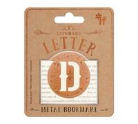 Literary Letters Metal Bookmark - Letter D