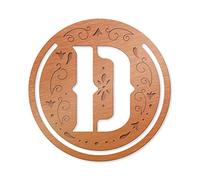 Literary Letters Metal Bookmark - Letter D
