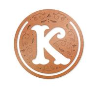 Literary Letters Metal Bookmark - Letter K