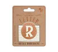 Literary Letters Metal Bookmark - Letter R