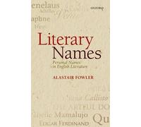Literary Names - 9780198709688