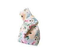 Literary Portable Floral Knot Wrist Bag Women Top Handle Tote Bag Purses Handbags Shopping Bag Phone Key Pouch For Walks, Color-05, One Size