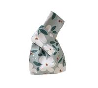 Literary Portable Floral Knot Wrist Bag Women Top Handle Tote Bag Purses Handbags Shopping Bag Phone Key Pouch For Walks, Color-03, One Size