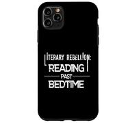 Literary Rebellion Reading Past Bedtime Bookworm Humor Case for iPhone 11 Pro Max