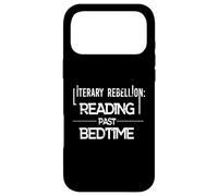 Literary Rebellion Reading Past Bedtime Bookworm Humor Case for iPhone 17 Pro Max