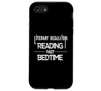 Literary Rebellion Reading Past Bedtime Bookworm Humor Case for iPhone SE (2020) / 7/8