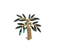 Literary Retro Simple Atmosphere Exquisite Coconut Tree Brooch Personalised Badge Coat Pin