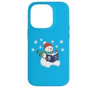 Literary Snowman Christmas Reading Romeo and Juliet Case for iPhone 14 Pro