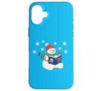 Literary Snowman Christmas Reading Romeo and Juliet Case for iPhone 16 Plus