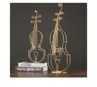 Literary violin ornaments, living room, Nordic simple creative musical instrument notes decorations Mini Musical ornaments (Size : Violin tuba without base)