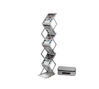 Deflecto A4 Fold Std Dbl With Case Silv