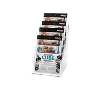 Deflect-o Literature Holder A5 4-Tier Clear 77901