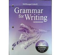 Literature Grammar for Writing Workbook Grade 12: Mcdougal Littell Literature Florida