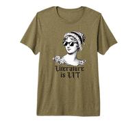Literature is LIT Fun Jane Austen Sunglasses Meme Premium T-Shirt