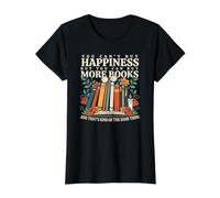 Literature Nerds Reading Cannot Buy Happiness Buy Books Value Graphic T-Shirt, Women, Black, S