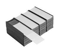 Literature Organizer 100 Pcs Magnetic Label Holders with Magnets Shelf Label Holders Magnetic Data Card Holders with Protective Films for Shelf Bin 2 x 5.5 Inch